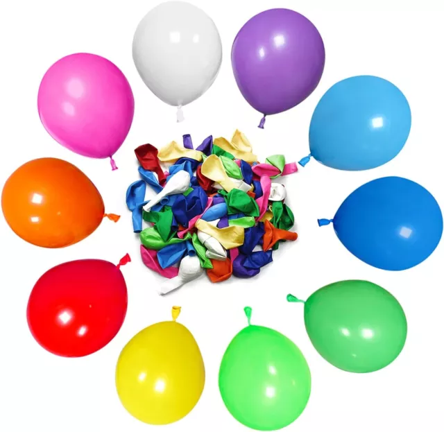 100 X Latex EINFACHE BALLONS Helium BALLONS Qualität Party Geburtstag Hochzeit 2