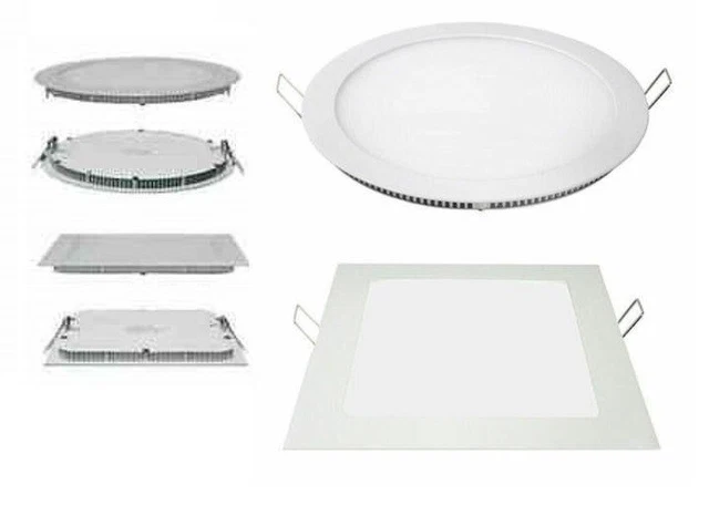 Baytron Pannello LED Rotondo 6W - Bianco Neutro, Installazione A Incasso, Ø 80mm, Con Trasformatore