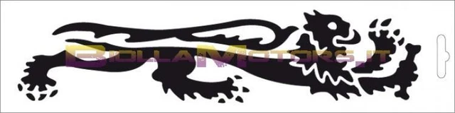 339753 ADESIVO LEONE NERO - DESTRO 24 cm