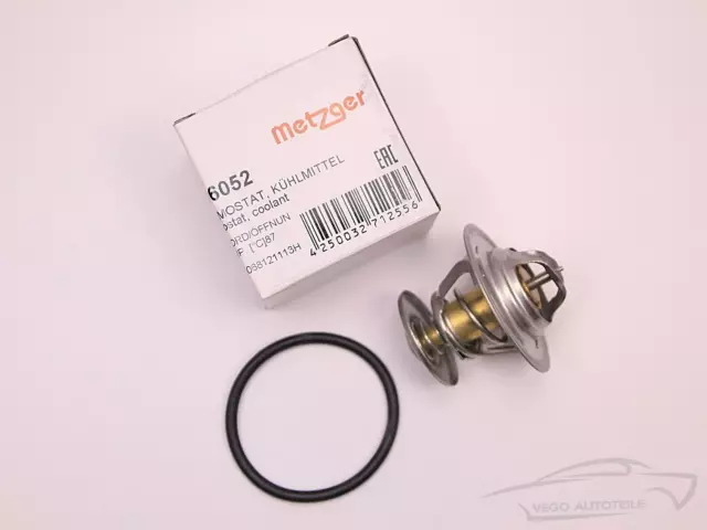 Thermostat + Dichtung 87°C VW Audi Skoda SEAT VAG 044121113 ORIGINAL METZGER