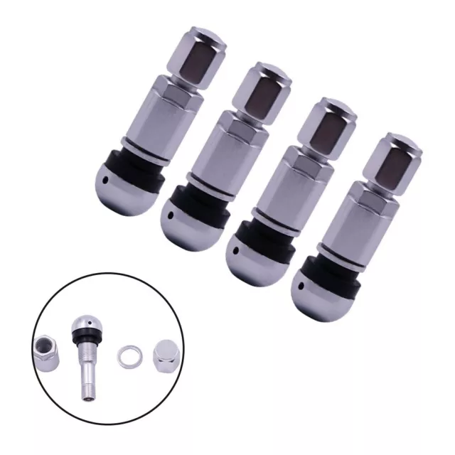 4pcs 90 degrés Angle en Caoutchouc enfichable tiges Valve Pneu pour Voiture  Moto 