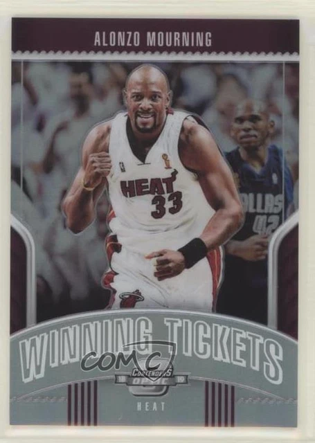 2018-19 Panini Contenders Optic Winning Tickets Prizms Alonzo Mourning #1 HOF