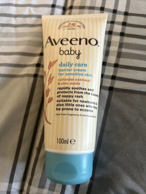 Aveeno Baby Daily Care Barrier Cream Sensitive Skin Colloidal Oatmeal Zinc 100Ml