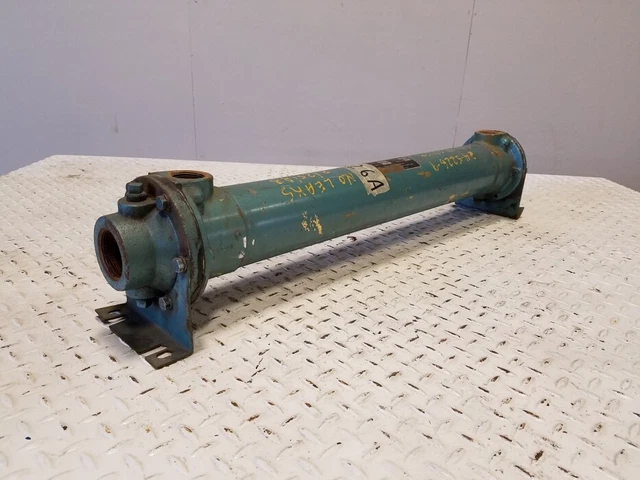 AMERICAN INDUSTRIAL Shell & Tube Heat Exchanger, 11.19ft²  Brass Shell, #88031