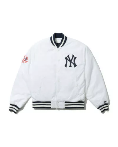 Letterman New Era NY Yankees Varsity White Jacket