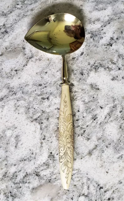 Antique Scrimshaw Medicinal Spoon