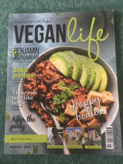 VEGAN LIFE  Magazine Jan 2017 issue 22 FREE P+P