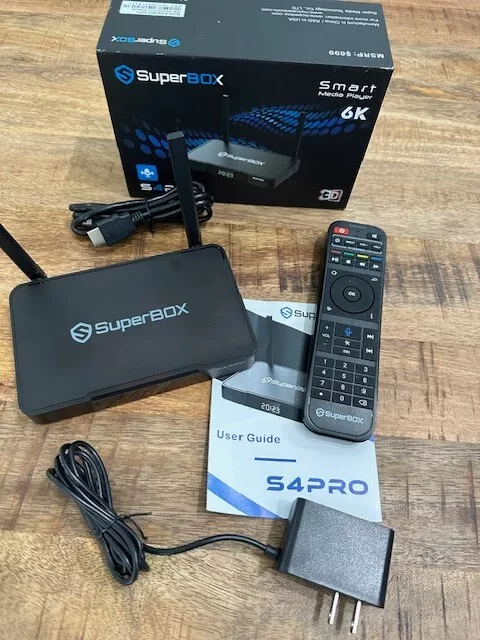 SUPERBOX S4 Pro 6K Stream Media Box Android UGH 2 GB 32GB Dual Band Wifi OTA