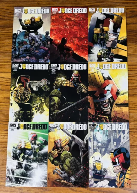 JUDGE DREDD #1-9 LOT OF 9 NM Comic Books IDW 2012 2013 2 3 4 5 6 7 8