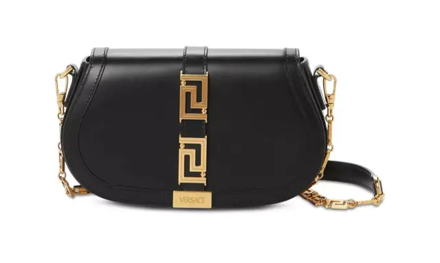 VERSACE Greca Goddess Black Shoulder Bag ( 2 Straps) - MSRP $2,895.00