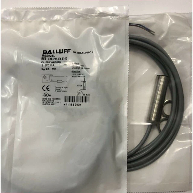 1pcs For BALLUFF BES 516-211-E4-E-03 Proximity Switch Sensor NEW Replacement