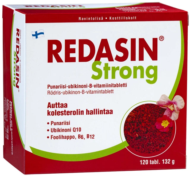 REDASIN Monacolin K for cholesterol with coenzyme Q10, 120 tablets