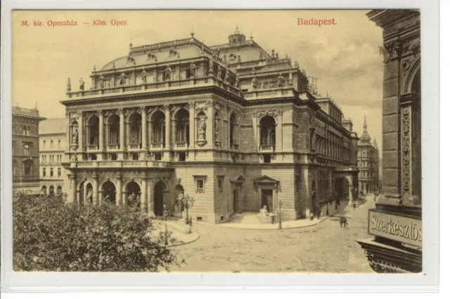 AK Budapest, Operaház, Oper, 1907
