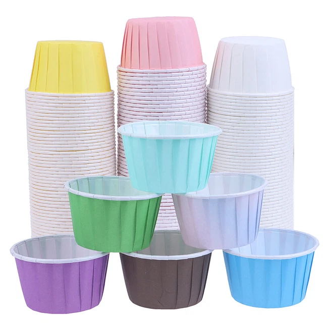 50 Pcs Muffin Cupcake Liner Cake Wrappers Baking Cup Tray Case Pastry Tools  Jd
