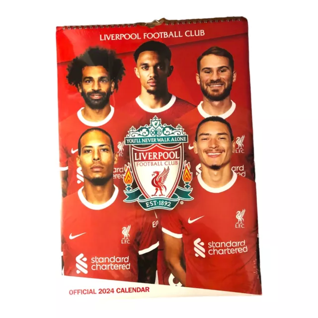 LIVERPOOL FC 2024 A3 Calendar Officially Licensed £12.99 PicClick UK