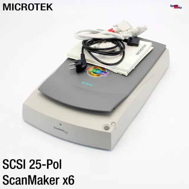 Microtek Scanmaker X6 MRS-1200X6S A4 Format Scanneur Scanner à Plat SCSI