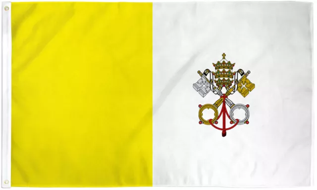 Vatican City Flag 3x5ft Flag of Vatican City Catholic Flag 3x5