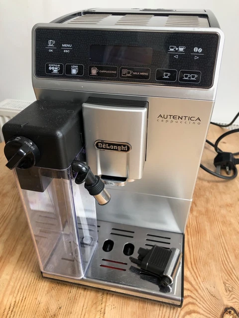 DELONGHI Autentica Cappuccino ETAM 29.660.SB MACCHINA CAFFÈ AUTOMATICA, Nero, Acciaio inox