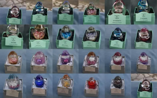 Crystal Clear Collectables Glass Paperweights Assorted New Designs Bnib