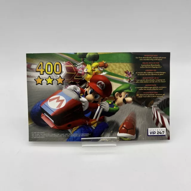 Carte Points Nintendo Vip - Mario Kart - Non Grattee - Gamecube