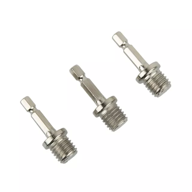 Adaptateur de tige de raccordement hexagonale pratique 3 pièces pour accessoire