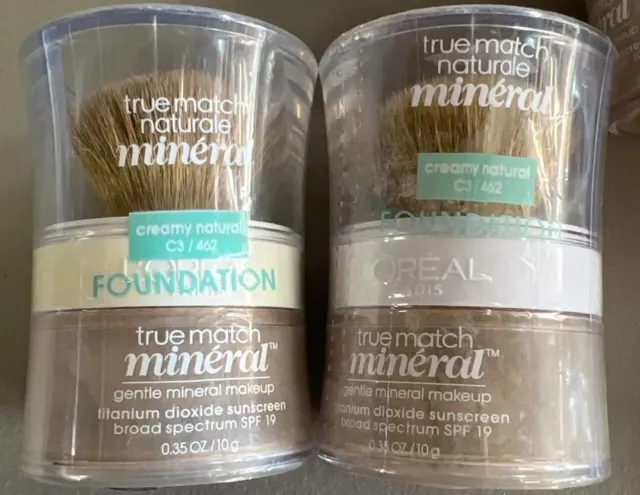 2-Loreal True Match Mineral 462 Creamy Natural Foundation Makeup With SPF 19