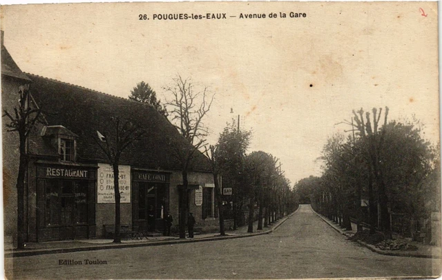 CPA POUGUES-les-EAU Avenue de la Gare (420780)