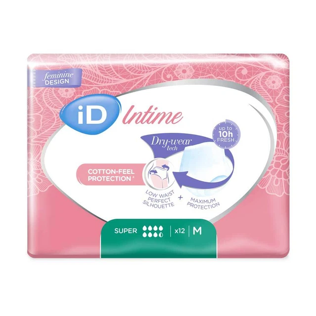 Id Intime Pants Super M (Medium), 12 Pièce (1 Pack)