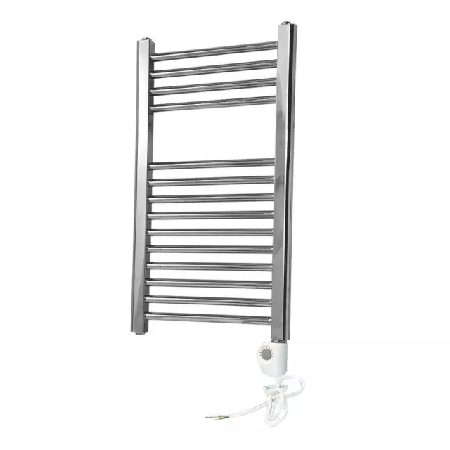 Towel Rail Radiator Electric Thermostatic Flat Vertical Bathroom 512 BTU 150W