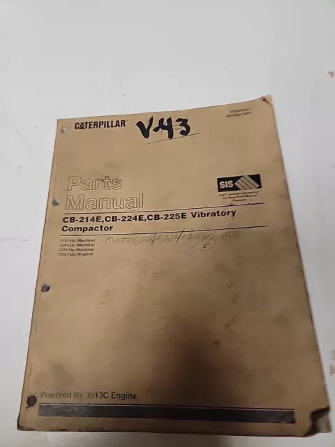 CAT Caterpillar CB-214E CB-224E CB-225E PARTS MANUAL BOOK CATALOG LIST COMPACTOR