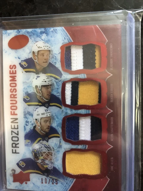2016-17 Upper Deck Ice Frozen Foursomes Patch St. Louis Blues #’d 10/25