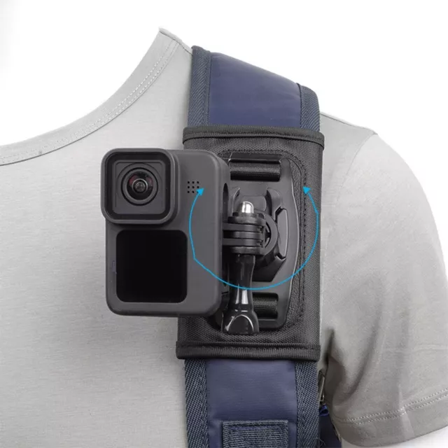 Hook Backpack Shoulder Strap Mount For GoPro Hero 10 9 8 7 6 5 DJI Action 2