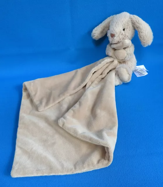 PUPPY DOG BEIGE BLANKIE plush TEDDY DOUDOU comforter soft toy MOTHERCARE