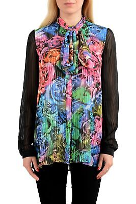 Cavalli Just Cavalli Donna Multicolore Manica Corta Girocollo USA S It 40 
