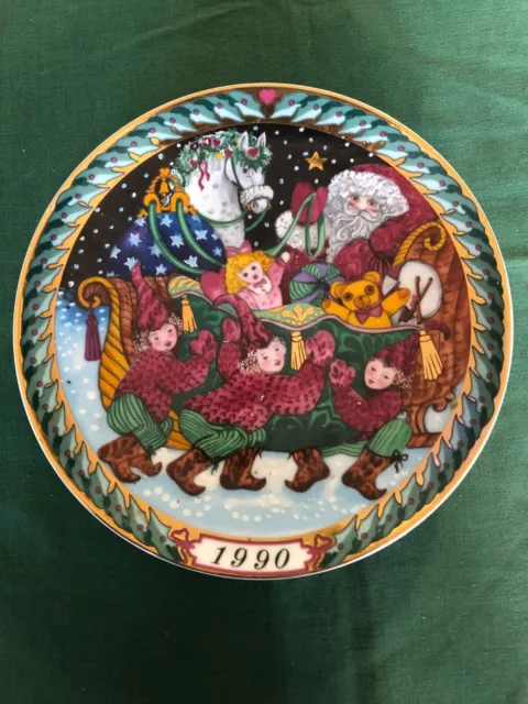 Piatto decorato "Santa Claus Collection” 1990