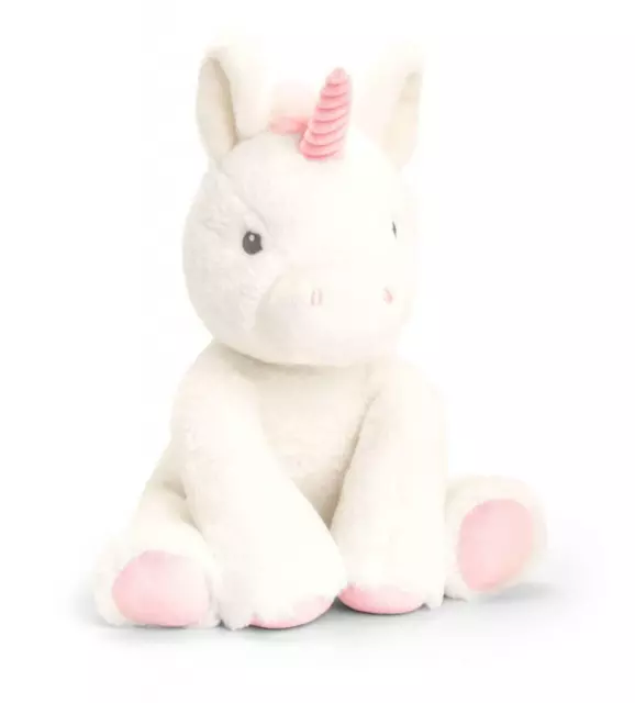 Twinkle Unicorn Teddy Bear Plush Toy Soft Stuffed Animal Cuddly 25cm Keeleco