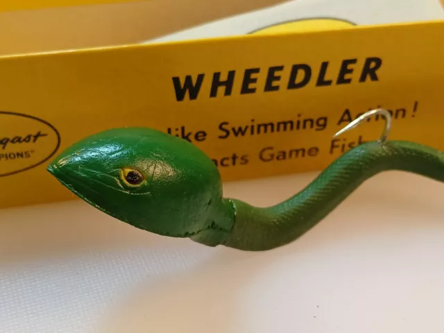 FRED ABROGAST WHEEDLER Green Snake Lure In Box With Phamplet $35.00 ...