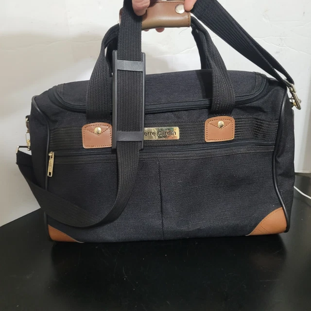 Pierre Cardin by H. Rosenfeld Duffle Travel /Gym /Overnight Carry Bag black gold