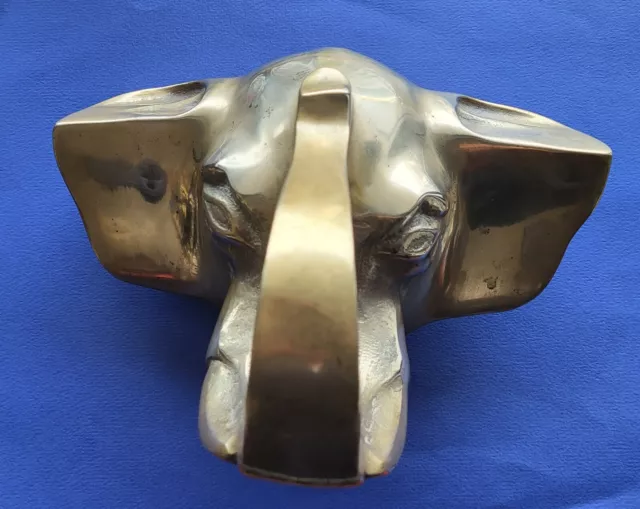 Art Deco Tête D'elephant En Bronze