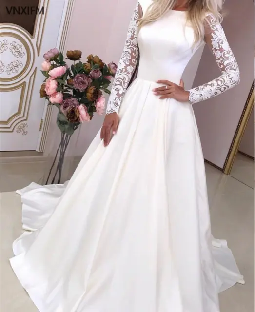 Plus Size Chiffon Beach Wedding Dresses Boho V-neck Floor Length wedding gown