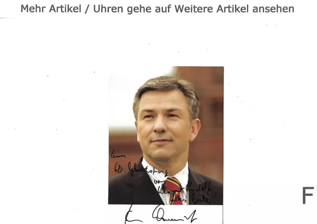 Klaus Wowereit Autogramm/Handsigniertes Foto – Mehr Siehe Bilder