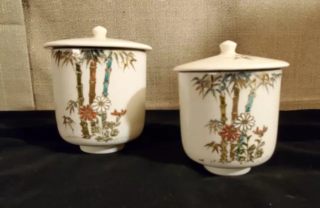 Antique Pair Japanese Tea Cups.