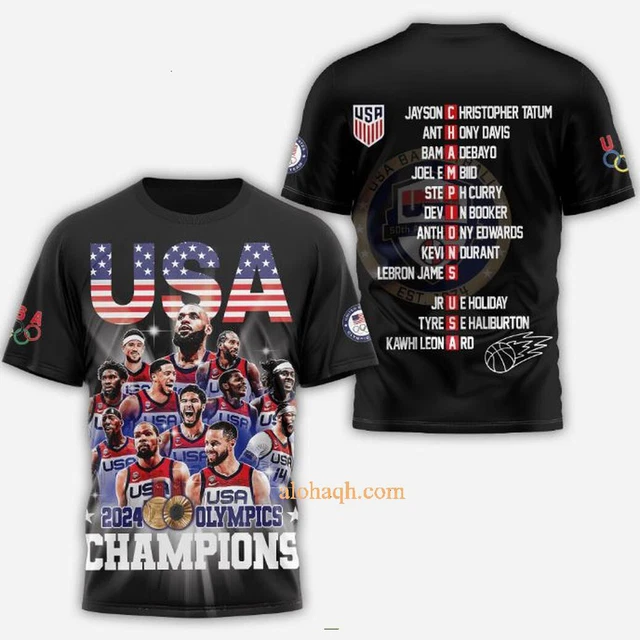 UNITED STATES MEN’S National Basketball Team 2024 Olympic Champions 3D