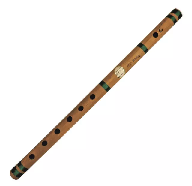 Handmade Bamboo Flute Traditional Woodwind Music Bansuri G scale 17 Inches B909