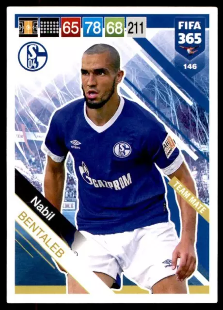 Panini FIFA 365 2019 Adrenalyn XL Nabil Bentaleb Schalke Team Mate Nr. 146