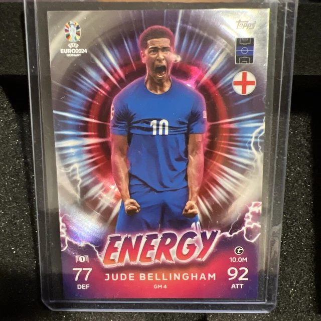 CARTA TOPPS EURO 2024 Match Attax Energy GM 4 Jude Bellingham GM4 EUR