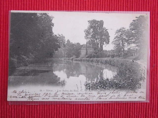 Cpa Ecrite Timbre Nerac Les Bains Du Roy 47 Lot Et Garonne