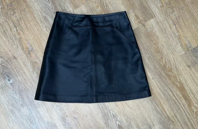 Whistles Genuine Leather Skirt Size 10