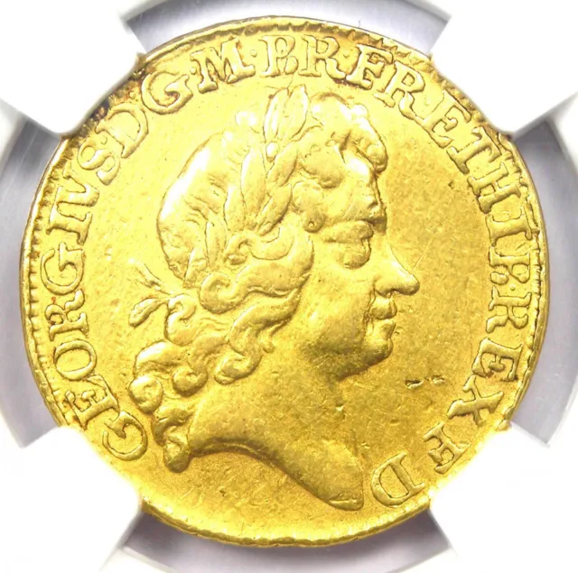 1726 Britain England George Gold Guinea Coin 1G - Certified NGC XF Details (EF)