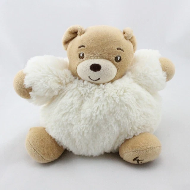 Doudou ours blanc écru fourrure Fur KALOO 18 cm - 20963